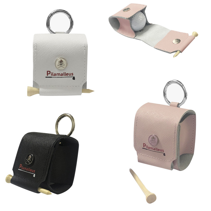 Golfi pallikoti pealuu koos karabiiniga magnetnupuga, hoidke 1 palli pealmise kihiga nahast kaasaskantavad golfitarvikud Minigolfi pesukott