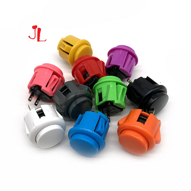 12 buc. 24mm 30mm Copie Sanwa OBSF-30 OBSF-24 Buton Snap rotund Arcade Jamma Mame Mașină de joc Consolă Piese DIY