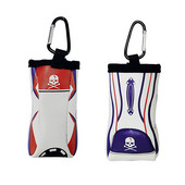 Minigolfi pallikott PU-nahast kaasaskantav väike vöökoht kamuflaažist rippuv topeltpallikott karabiiniga pealuukott