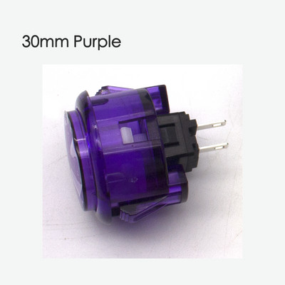 10 komada višebojnih prozirnih bez LED arkadnih 30 mm tipki za kopiranje SANWA OBSF-30 OBSC-30 za DIY Raspberry pi MAME PC Pandora igra