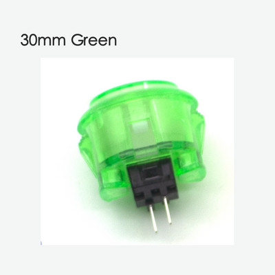 10 komada višebojnih prozirnih bez LED arkadnih 30 mm tipki za kopiranje SANWA OBSF-30 OBSC-30 za DIY Raspberry pi MAME PC Pandora igra