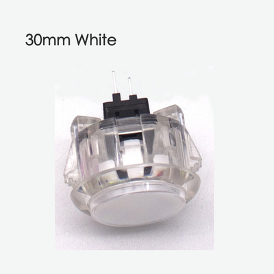 10 komada višebojnih prozirnih bez LED arkadnih 30 mm tipki za kopiranje SANWA OBSF-30 OBSC-30 za DIY Raspberry pi MAME PC Pandora igra