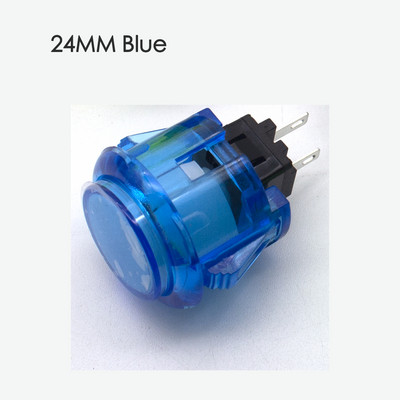 10 komada višebojnih prozirnih bez LED arkadnih 30 mm tipki za kopiranje SANWA OBSF-30 OBSC-30 za DIY Raspberry pi MAME PC Pandora igra