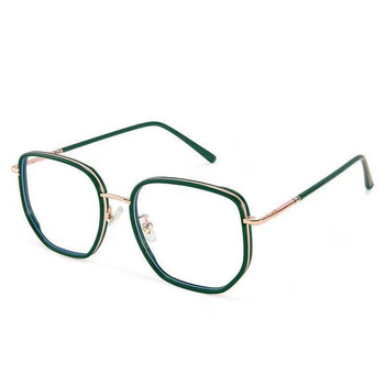 Υπερελαφρύ μπλε μπλοκ γυαλιά κοριτσιού ρετρό πράσινο σκελετό Απλό γυαλιά μπλε φως διάφανα γυαλιά γυαλιά για γυναίκες
