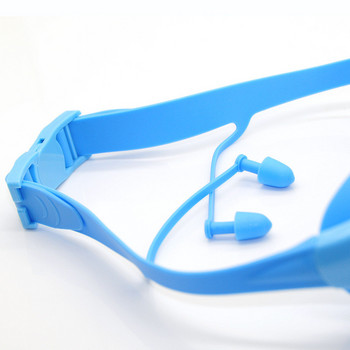 Професионални очила за плуване Детски очила за плуване с тапи за уши против замъгляване UV силикон Водоустойчиви очила за плуване за деца