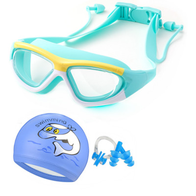 Profesionalne naočale za plivanje dječje naočale za plivanje s čepićima za uši UV silikon vodootporne naočale za plivanje za djecu