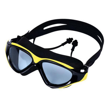 Професионални плувни очила за възрастни с голяма рамка Тапа за уши водоустойчиви против замъгляване HD очила за плуване за мъже жени Очила за басейн