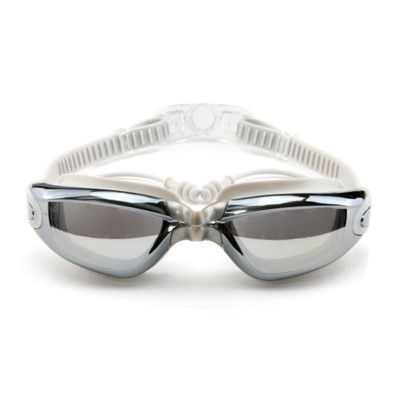 Suaugusiesiems HD Anti-Fog UV apsauga plaukimo akiniai Vandens sportas Moterims Vyriški nardymo plaukimo akiniai su Nosies užsegimu ausų kištuku plaukimo kepuraitė