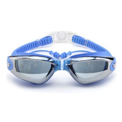 Suaugusiesiems HD Anti-Fog UV apsauga plaukimo akiniai Vandens sportas Moterims Vyriški nardymo plaukimo akiniai su Nosies užsegimu ausų kištuku plaukimo kepuraitė