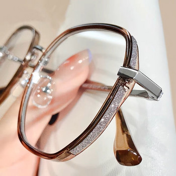 Υπερμεγέθη Anti Blue Light Γυαλιά Ανδρικά Γυναικεία Diamond Studded Υπερμεγέθη τετράγωνα γυαλιά Γυαλιά υπολογιστή Γυαλιά υπολογιστή Γυαλιά γκλίτερ Σκελετός