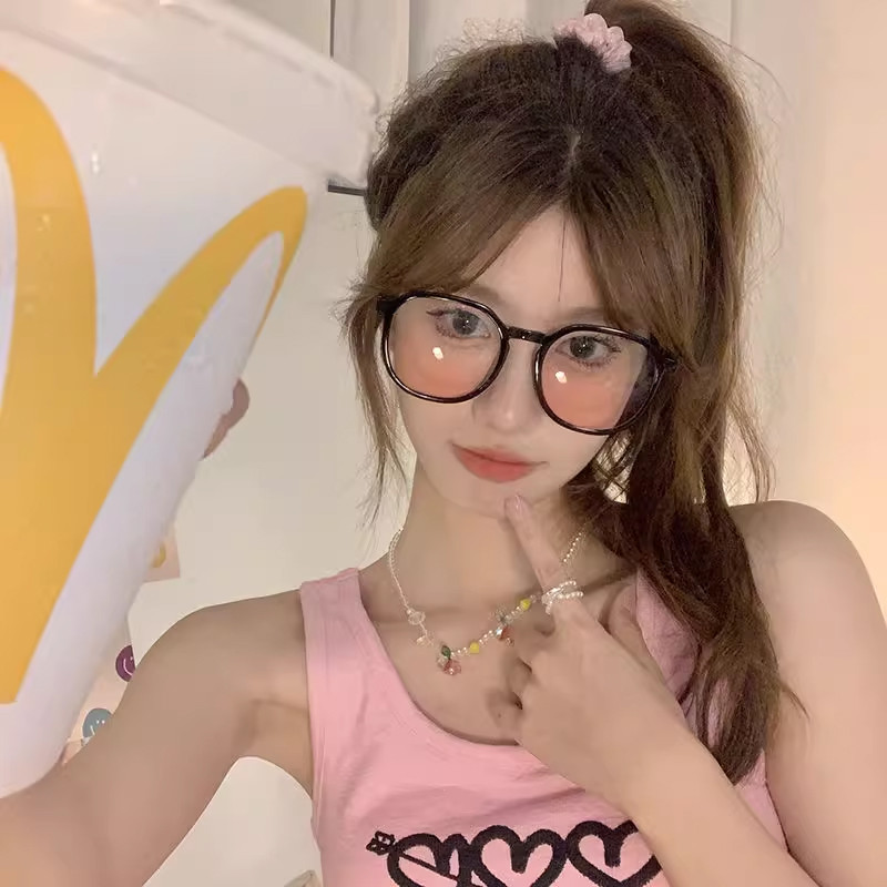 Naised Mehed Anti Blue Light Läbipaistvad Arvutiprillid Raam Ümarad prillid Blokeerivad Prillid Optilised prillid Prillid