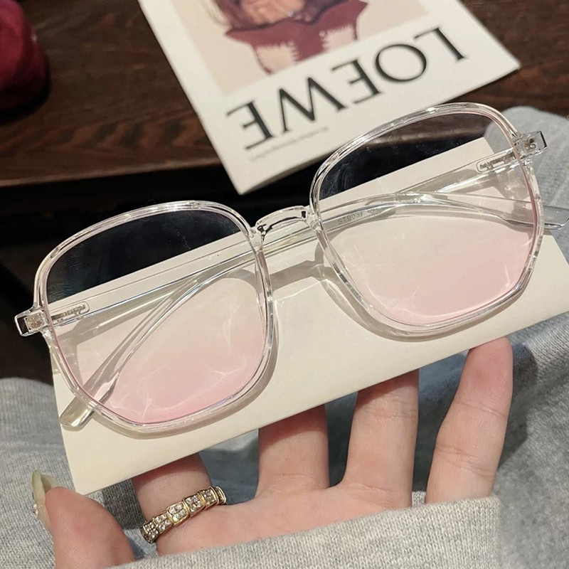 Naised Mehed Anti Blue Light Läbipaistvad Arvutiprillid Raam Ümarad prillid Blokeerivad Prillid Optilised prillid Prillid