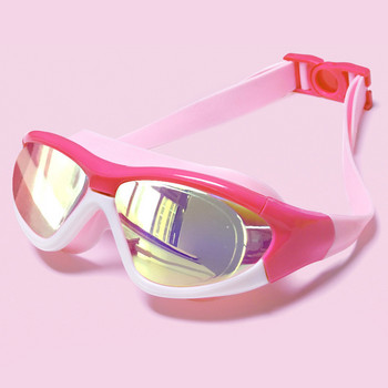 Детски очила Водоустойчиви и против замъгляване HD очила за момчета Плувна шапка за момичета Комплект очила за плуване Деца Swim Shurt Uv