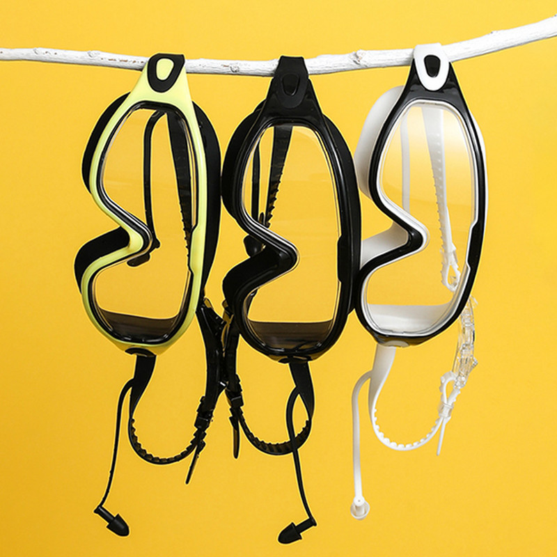 Suure raamiga ujumisprillid Uduvastased Professionaalsed sukeldumisprillid Täiskasvanute ujumisprillid Reguleeritavad Silikoonprillid Meestele, Naistele