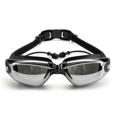 Γυαλιά κολύμβησης Myopia Swimming Pool and Professional Waterproof Earplug Swimming Water Formula Electroplating Glasses Diving