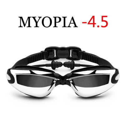 Γυαλιά κολύμβησης Myopia Swimming Pool and Professional Waterproof Earplug Swimming Water Formula Electroplating Glasses Diving