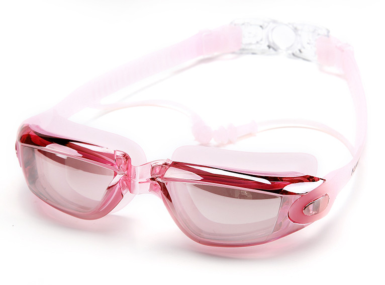 Γυαλιά κολύμβησης Myopia Swimming Pool and Professional Waterproof Earplug Swimming Water Formula Electroplating Glasses Diving