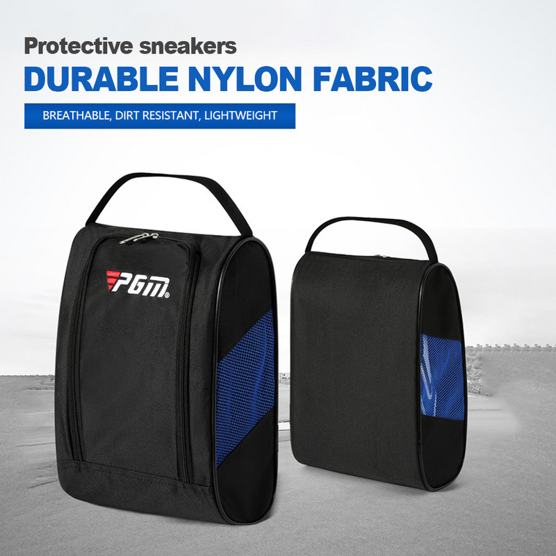 Unisex golfijalatsite kandekotid Kaasaskantavad nailonist reisijalatsite kandekotid tõmblukuga hingavad ülikerged sporditarvikud