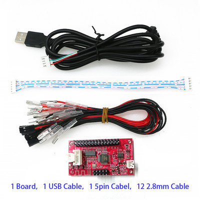 Belaidis „Bluetooth Arcade Zero Delay“ USB plokštė vairasvirtės koduotuvas PCB „Sanwa Game Stick“ valdiklis IOS PS4 „Android 1“ valdymas „pasidaryk pats“
