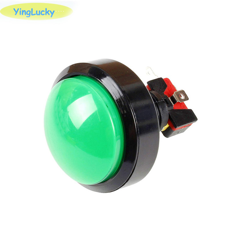 yinglucky 2tk suure kupli surunupp 60 mm valgustatud mängusaali surunupud LED 12v toitenupu lüliti surunupp mikrolülitiga