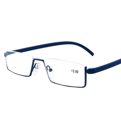 Novo u metalnim anti-plavim naočalama za dalekovidnost, modnim poluokvirom, prijenosnim osobnim naočalama za čitanje, muškarcima, ženama, računalnim naočalama