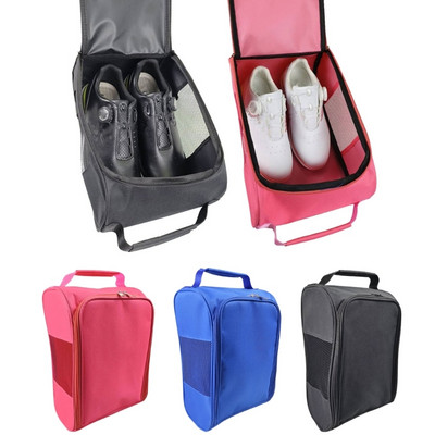Golf Shoe Bag for Travel Zippered Sport Shoe  Bag with Ventilation for Socks-Tees,Portable Sport Shoe Storage Bag
