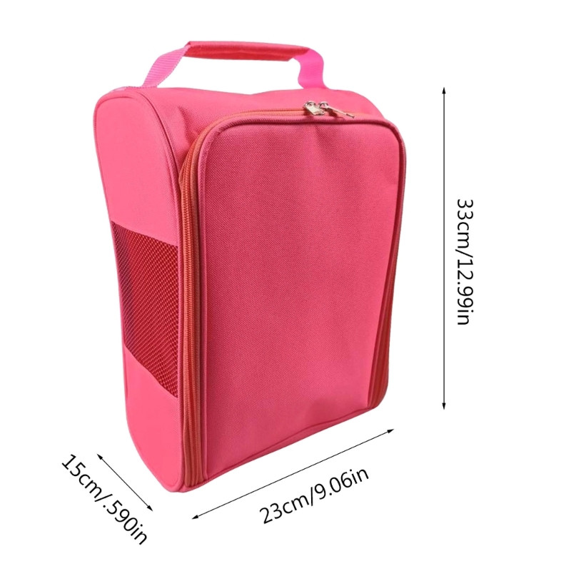 Τσάντα παπουτσιών Golf for Travel Τσάντα αθλητικών παπουτσιών με φερμουάρ και αερισμό για κάλτσες-Μπ, φορητή τσάντα αποθήκευσης αθλητικών παπουτσιών