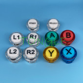 10 PCS Arcade Game Push Buttons NOT LED SANWA OBSC Style Cherry MX Microswitch Logo XY Start Select for PC MAME Raspberry Pi
