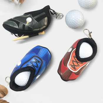 1 бр. Преносима чанта за топка за голф, маратонки, дизайн на топка за голф, чанта за кръста, космически памук с карабинер, чанта за съхранение на голф, подарък за голфър