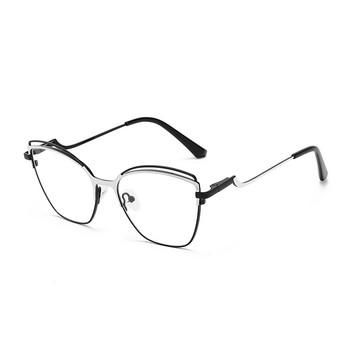 TENGJIAO Котешки очила Дамски компютърни оптични рамки за очила Анти-сини светлинни лъчи Модни очила Женски прозрачни лещи