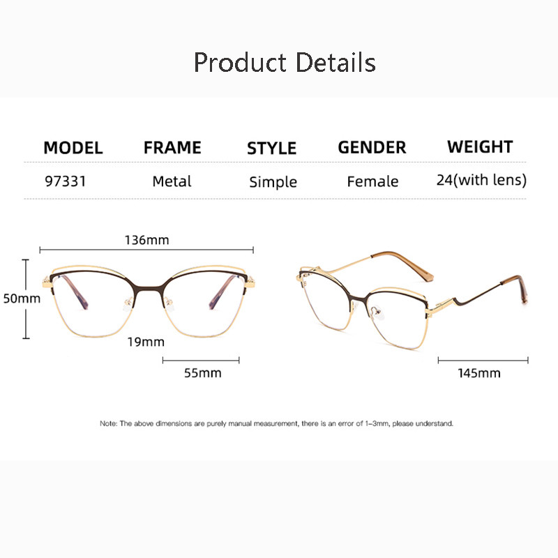 TENGJIAO Cat Eye Γυαλιά Γυναικεία Υπολογιστής Οπτικός Σκελετός Γυαλιών Αντι-Μπλε Ακτίνες Φωτός Μόδα Γυαλιά Γυναικείο Clear Lens