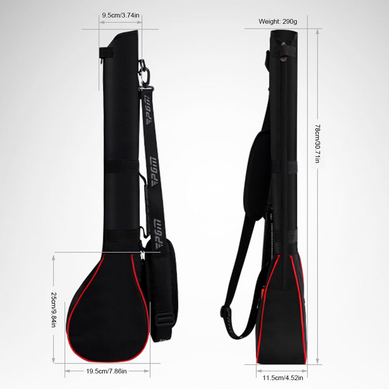 Lengvas sulankstomas golfo lazdos krepšys, kuriame telpa 3 lazdos golfo stovas, minkšta guminė rankena Golfo lazdų krepšys vyrams ir moterims