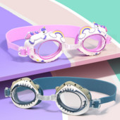 Gyerekek Gyerekek Aranyos Rajzfilm Úszószemüveg Úszómedence Vízálló Ködvédő Szemüveg Vízisport Búvárkodás Szörf Szemüveg füldugóval