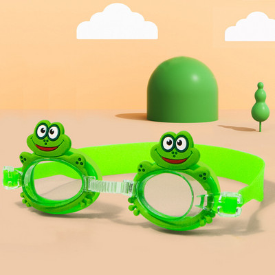Gyerekek Gyerekek Aranyos Rajzfilm Úszószemüveg Úszómedence Vízálló Ködvédő Szemüveg Vízisport Búvárkodás Szörf Szemüveg füldugóval