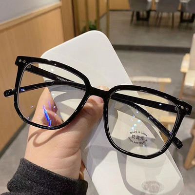 Light Frame Anti Blue Glasses Transparent Black Optical Glasses Women Men Square Eyewear Blocking Glasses Spectacle Eyeglasses