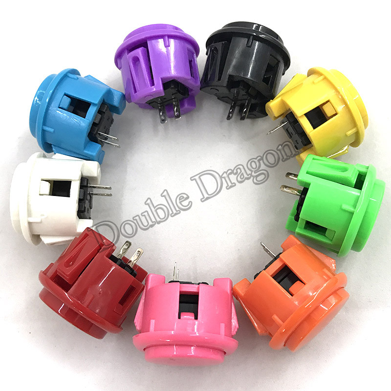 12 τμχ 30 χιλιοστά Copy Sanwa Push Button Snap Round Arcade Jamma Mame κονσόλα παιχνιδιών εξαρτήματα Diy
