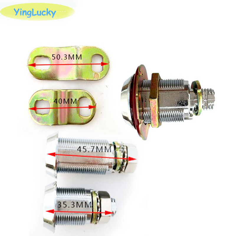 yinglucky 1 tk plastikust südamikuga 35 mm ja 45 mm CAM ukseluku võtmelukk jamma arcade pinballi mängumasinatele