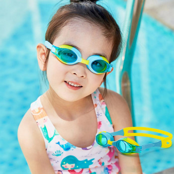 Детски очила за плуване Деца 3-14 години Широко зрение Противозамъгляващи се Анти-UV очила за басейн Очила за гмуркане на открито за деца