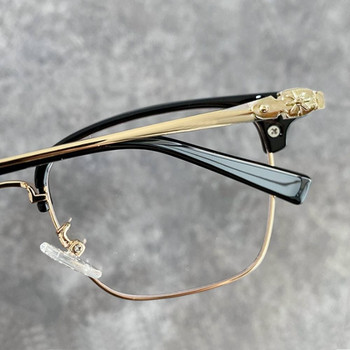 Fashion Metal Square Anti Blue Light Γυαλιά Γυναικεία Ανδρικά Κλασικά γυαλιά οράσεως χωρίς σκελετό Σκελετός Διαφανή γυαλιά υπολογιστή