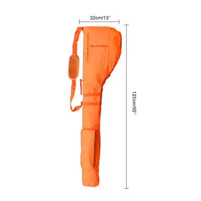 Nailono golfo krepšiai, atsparūs įbrėžimams, vandeniui atsparūs golfo krepšio dulkių dangteliai su užtrauktuku, didelės talpos, patvarūs nešiojami lauko priedai