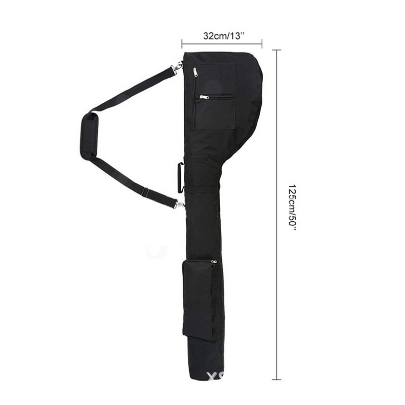 Nailono golfo krepšiai, atsparūs įbrėžimams, vandeniui atsparūs golfo krepšio dulkių dangteliai su užtrauktuku, didelės talpos, patvarūs nešiojami lauko priedai