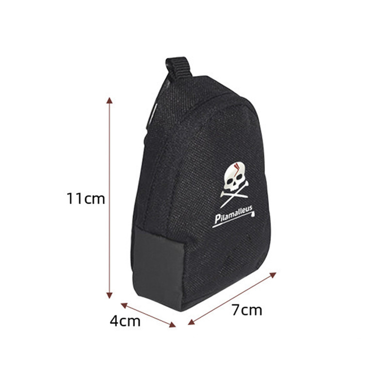 Golfo kamuoliukų krepšys Golfo kamuoliukų laikymo krepšys Mini naujas kabantis juosmens kaukolė Mažas kamuoliukų krepšys, poliesterio pluoštas, lauke nešiojami golfo reikmenys