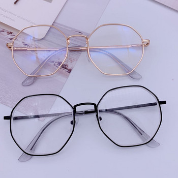 1PC Ανδρικό κράμα στρογγυλό πλαίσιο Γυαλιά αντι-μπλε φωτός Γυναικεία φροντίδα όρασης Φακός Myopia Optical Mirror Απλό Classic Clear Γυαλιά