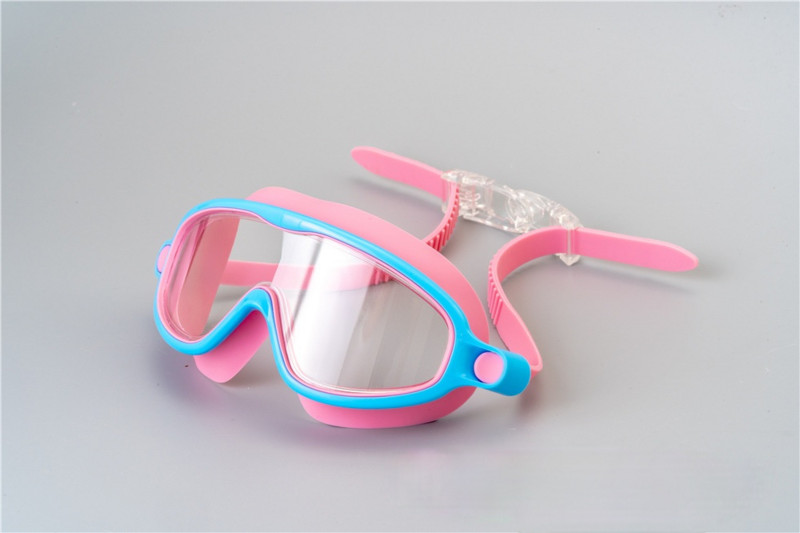 Dječje naočale za plivanje s velikim okvirom protiv zamagljivanja. Dječje naočale za plivanje
