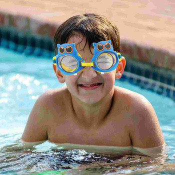 Анимационни очила за плуване Очила за малки деца Детска шапка 3-6 годишни момичета Басейн Силикагел Възраст 4-12 Деца 6-14 Капак