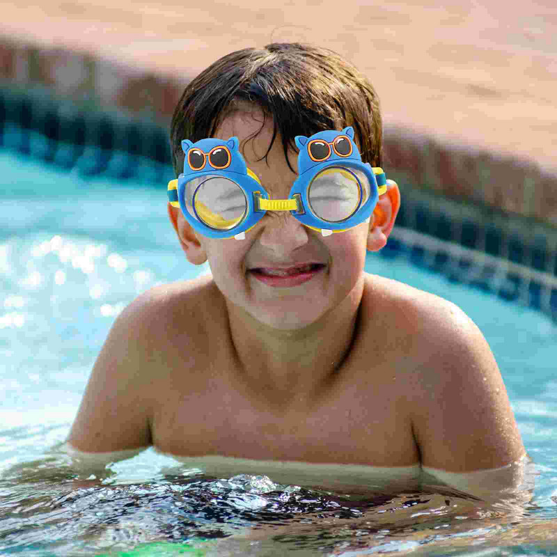 Animaciniai filmukai plaukimo akiniai mažiems vaikams akiniai vaikams kepurė 3-6 metų mergaitėms baseinas silikagelis 4-12 vaikai 6-14 metų viršelis