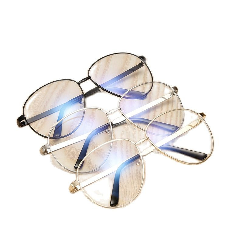 Retro ümmargune raam Sinise kiirgusevastased prillid Ultralight Mehed Naiste Sinised Valgust blokeerivad Prillid Prillid Arvuti võltsprillid