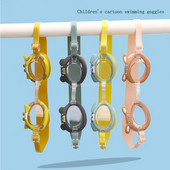 Ochelari de înot din carton Ochelari de protecție din silicon moale Ochelari de protecție pentru piscină cu apă Ochelari de înot la modă pentru băieți Fete Copii 2-12 ani Adolescenți