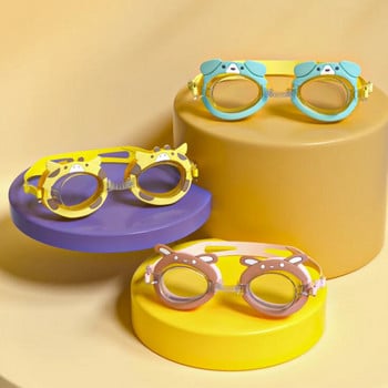 Картонени очила за плуване Очила Меки силиконови водни очила за басейн Модни очила за плуване за момчета Момичета Дете 2-12 години Тийнейджъри