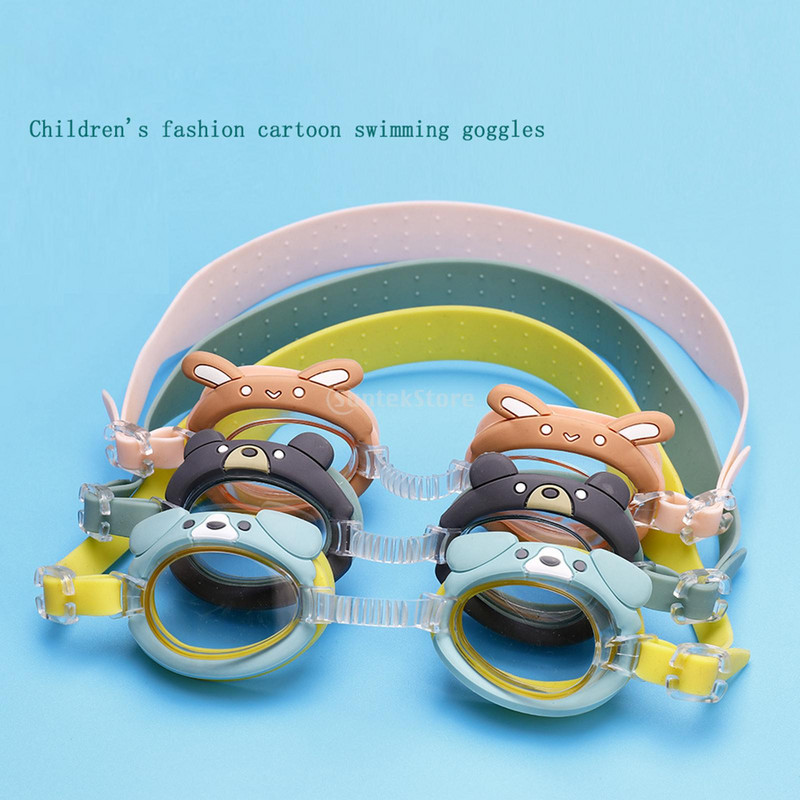 Ochelari de înot din carton Ochelari de protecție din silicon moale Ochelari de protecție pentru piscină cu apă Ochelari de înot la modă pentru băieți Fete Copii 2-12 ani Adolescenți